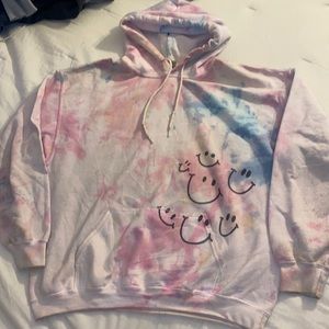 Tie dye smile sweatshirt